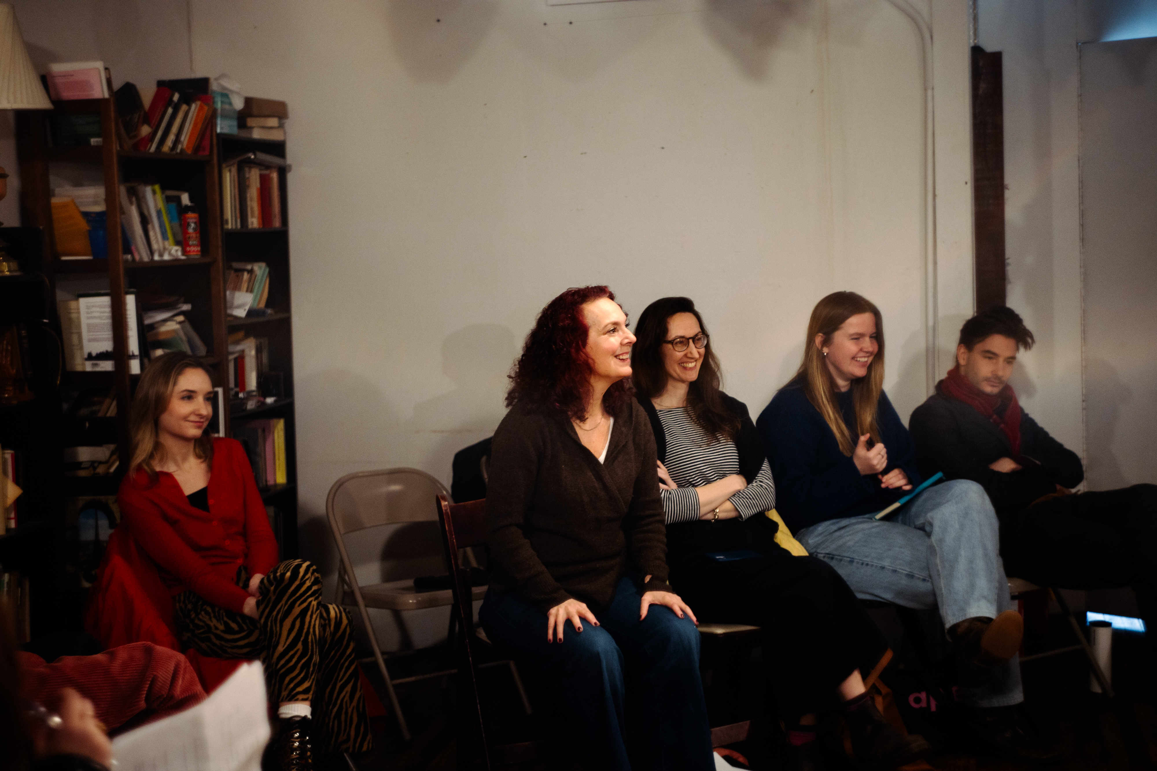 Meg teaching an acting class