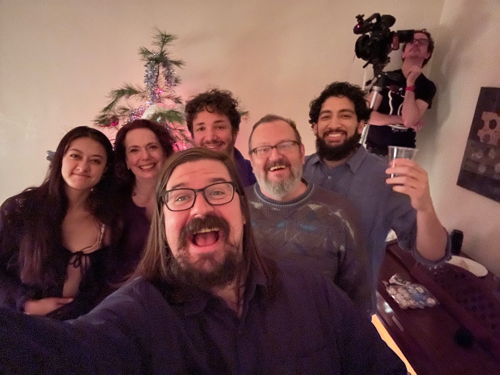 Group picture of the cast of Little Murders